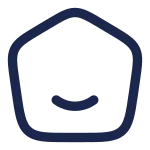 Home Smile Angle SVG Icon